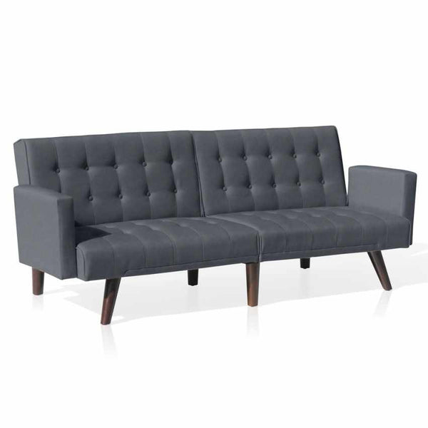 prezzo Schlafsofa 192 x 75 x 76 cm in dunkelgrauem Stoff