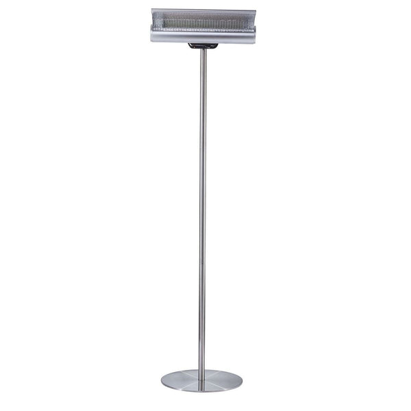 sconto Outdoor-Kocher Straßenlaterne Heizung auf Stange 218 x 60 x 60 cm 2000 W Sined Grey