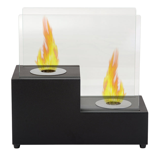 Tisch Bioethanol Kamin 40x40 cm Karlsen Asti Schwarz prezzo