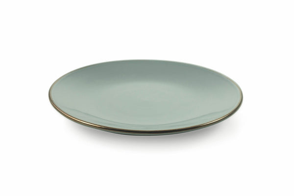 sconto Set 6 Obstteller aus Steingut Ø20,4x2,5 cm Villa d'Este Home Tivoli Royal Light Grey