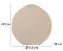 Vaso Dune Round 41,5x14x41,5 cm in Ferro Crema      