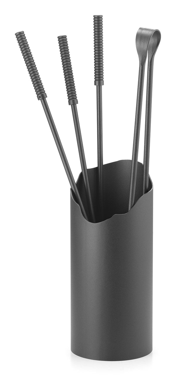 Set Camino 4 Pezzi con Barilotto Ø15x60 cm in Ferro Belfer 3003 Antracite online