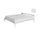 Topper Memory Con Fodera in Poliestere e Tencel Bianco Varie Misure