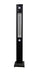 Stufa Elettrica ad infrarossi da Esterno 50x25x200 cm in Fibra di Carbonio con Luce Led Skyline Total Black