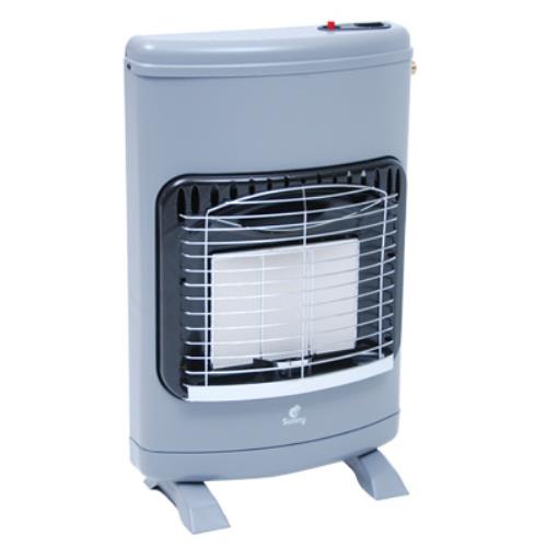 Stufa a Gas Metano Grigia per Interno Infrarossi da Parete Muro o Pavimento