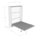 Letto Matrimoniale A Scomparsa 160 Versia Bianco      