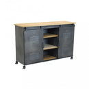 Mobile Gabriel 116x40x77 h cm in Acciaio Grigio