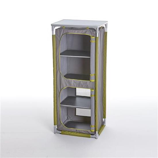 acquista Taddei 4R 58 zerlegbare Campinggarderobe 4 Regale aus Aluminium und Polyester