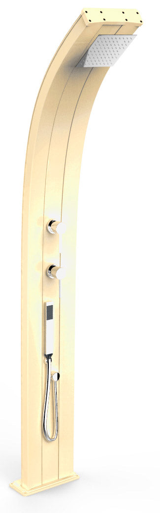 sconto Doccia da Esterno Giardino Miscelatore e Doccetta Mobile Arkema Dada Champagne Bronze