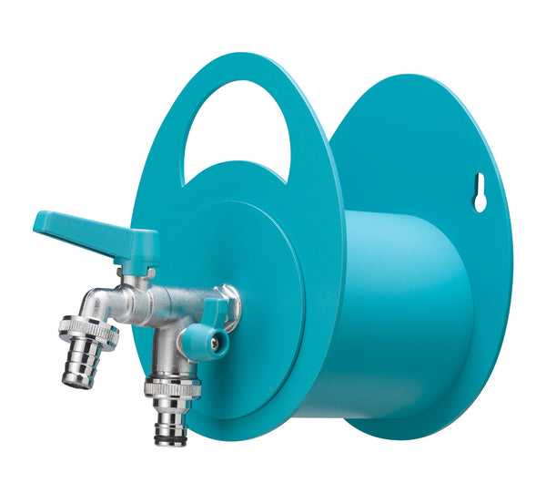 Portatubo da Muro in Metallo con Rubinetto a Doppia Uscita Belfer 42/MU Turchese sconto