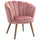 Gepolsterter Sessel 66x72x79 cm in rosa Samt