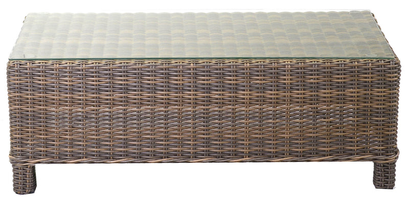 Set da Giardino Divano 2 Poltrone e Tavolino in Polyrattan Baltimora