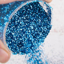 Set 400 gr Glitter Decorativo in Barattolo in Sintetico Azzurro