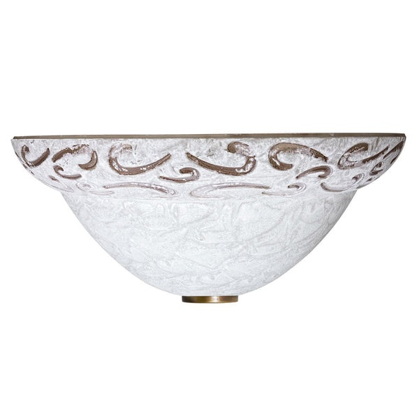 online Wandleuchte 1xE27 Haken Bz Cracked Glass White Amber Finishes E-Energy Asia