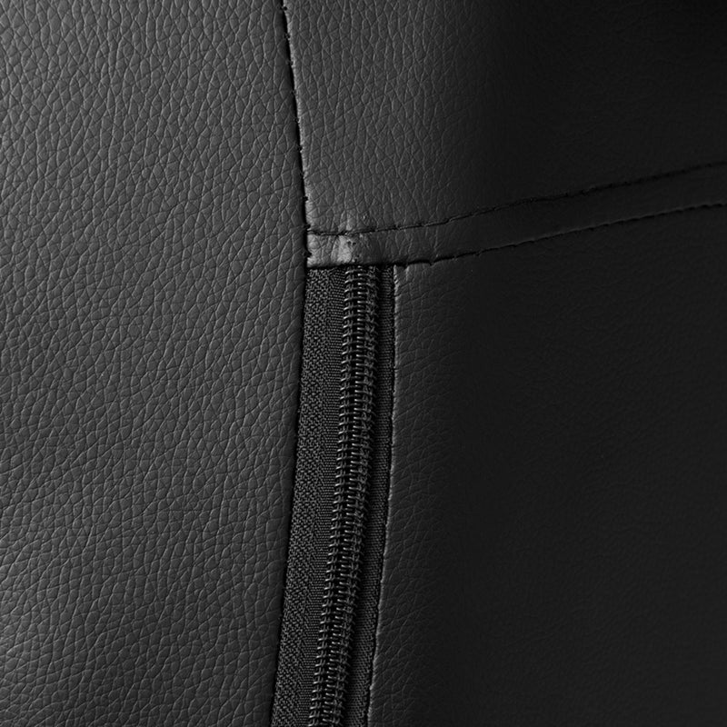 Poltrona Racing Omega con Piedi Nera Bianca Similp