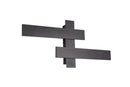 Applique da Interno a LED in Metallo Nero Opaco