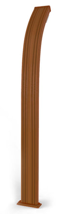 Doccia Solare da Esterno Giardino 25L Miscelatore Arkema Spring Fascia Inox Oro Van Gogh