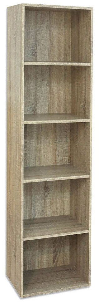 prezzo Bücherregal mit 5 Ablagen 40 x 29 x 172 cm aus Eichenholz