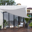Tenda a Vela Ombreggiante Triangolare 4x4x4m in Poliestere Grigio