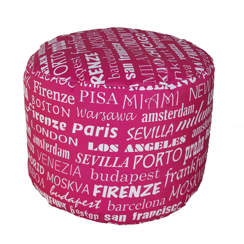 Pouf Puff Puf Tondo 50x40cm Big City Fucsia Avalli