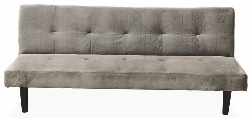 Divano Letto 2 Posti 166x77x65,5 cm in Velluto Soriani Tortora