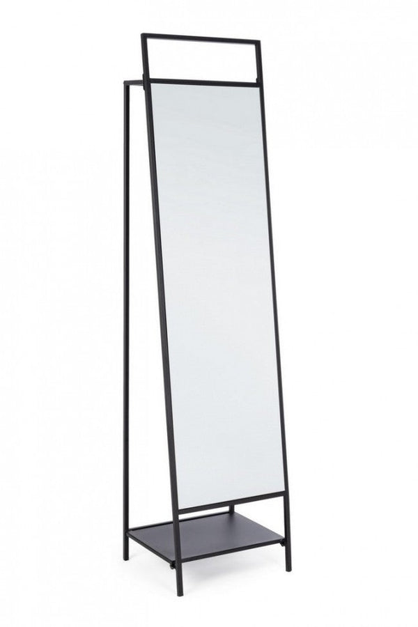prezzo Spiegel mit schwarzer Ekbal-Garderobe aus Stahl