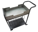 Carrello Industry Plus 81,5x35x86 cm in Ferro Nero e Grigio