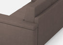 Divano 3 Posti 208x85x85 cm Marrak in Tessuto Talpa