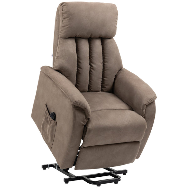 prezzo Poltrona Alzapersona Elettrica 1 Motore 75x93x110 cm in Microfibra Marrone