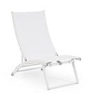 Set 2 Poltrone da Giardino 53x166,5x90 cm in Alluminio Taylor Bianco