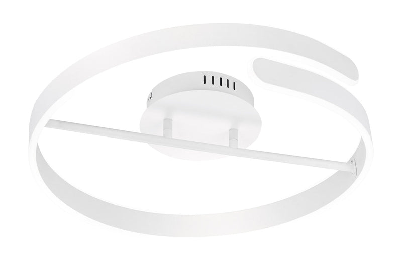 Plafoniera da Interno a LED SMD in Metallo Bianco Opaco