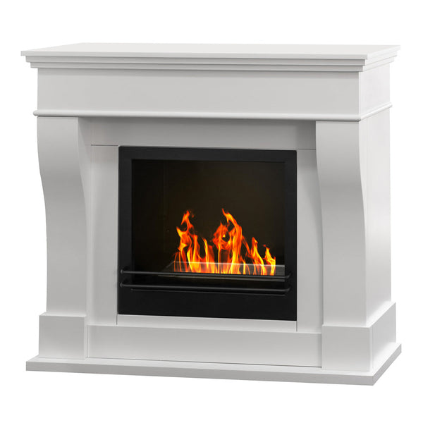 prezzo Bioethanol-Bodenkamin 111x43x99 cm Washington White