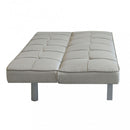 Divano Letto Aaron 178x80x71 cm in Tessuto Grigio chiaro