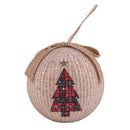 Set 14 Palle di Natale Ø7,5 cm in Polyfoam con Box Rosso, Beige e Oro