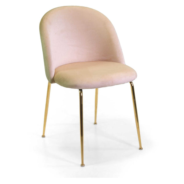 Sedia Sammi 50x57xh47/77,5 cm in Tessuto Velluto Crema/Oro prezzo