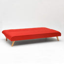 Divano Letto 178x82x70 cm in Tessuto Rosso