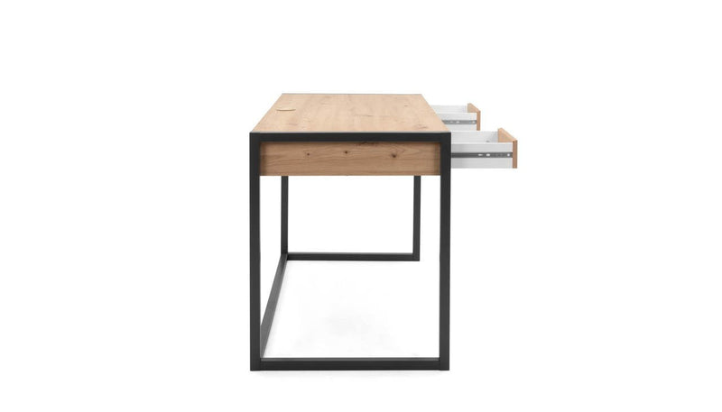 Scrivania 120x60x75 cm Denver 30 quercia antracite