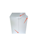 Coprilavatrice da Esterno 68,5x64,5x88 cm 2 Ante Bianco Seconda Scelta