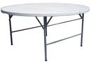 Tavolo Tondo Pieghevole da Catering Ø150 cm in Polietilene Vorghini Bianco