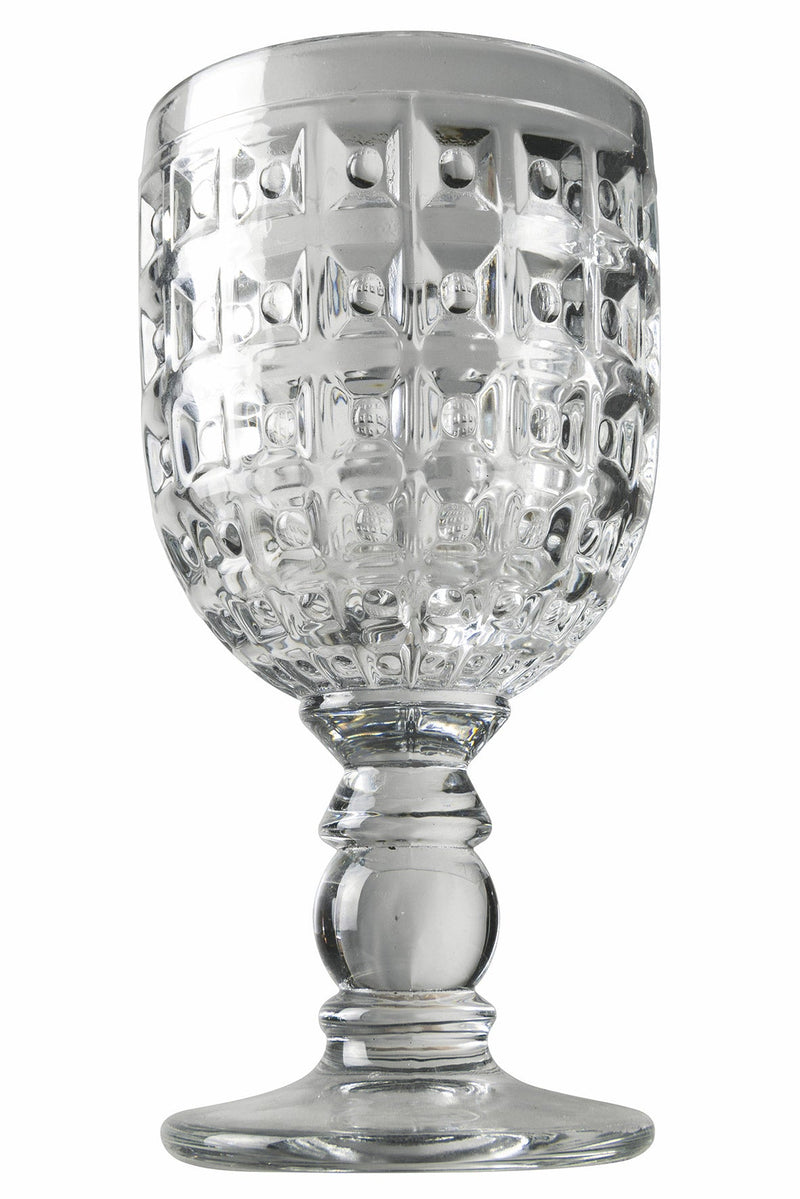 Set 6 Calici in Vetro 280 ml Villa d'Este Home Tivoli Geometrie