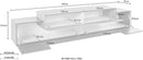 Mobile Tv 2 Ante a Ribalta 240x45x51,5 cm Coro Grigio Antracite Opaco/Rovere Wotan  