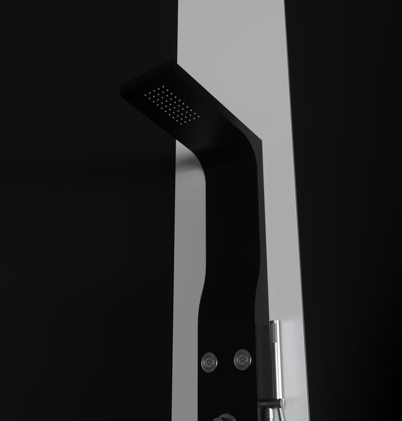 Colonna Doccia Idromassaggio in ABS Relax Nero Opaco