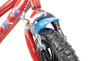 Bicicletta per Bambini 12" Marvel Spiderman Freno Caliper e Stabilizzatori in Acciaio Hi-Ten Rosso