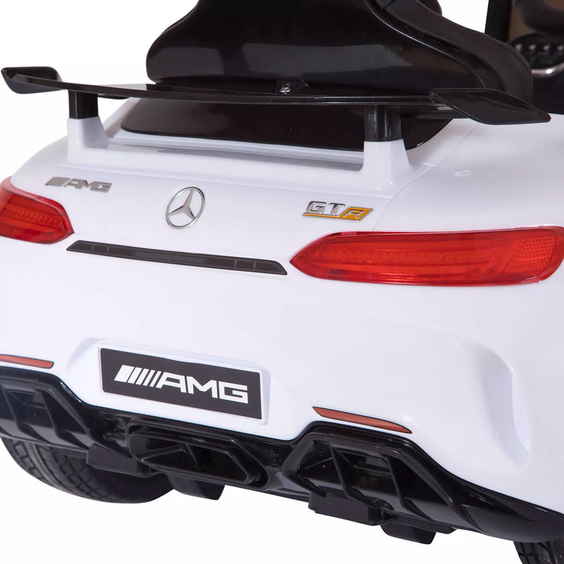 Macchina Elettrica per Bambini 12V con Licenza Mercedes GTR AMG Bianca