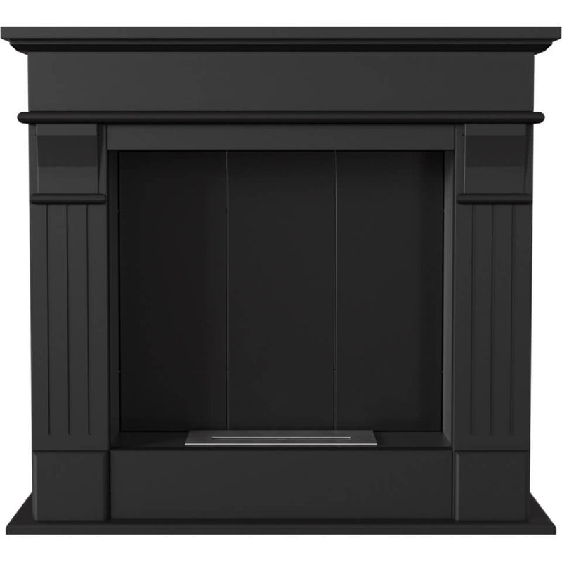 Camino a Bioetanolo da Pavimento 95x28x87 cm Flig Trenton Light Nero