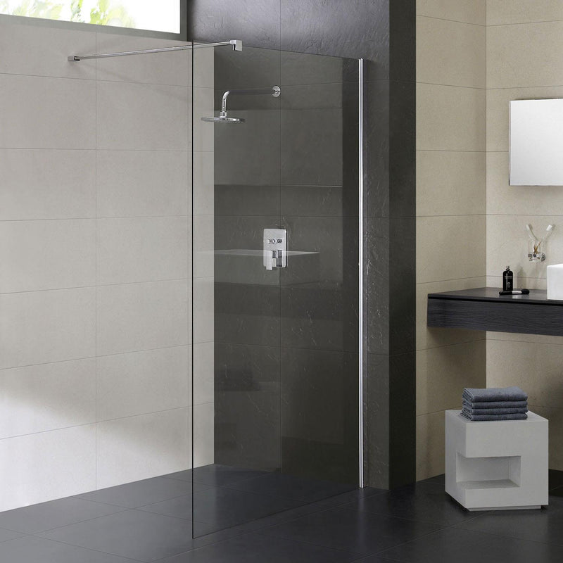 Parete Doccia Walk-In In Cristallo Trasparente 8mm H198 Fosterberg Side Varie Misure