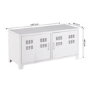 Armadietto in Acciaio con 2 Ante Bianco 100x40x48,5 cm 