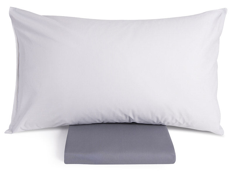 Copripiumino Double Face con Federe Mitera Giada Ostrica e Grisaglia Varie Misure