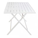 Tavolo Alabama 130x77x73 h cm in Alluminio Bianco
