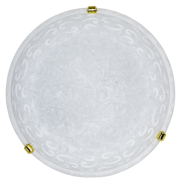 Deckenleuchte 1xE27 Haken Gold Weiß Cracked Glass E-Energy Asia sconto